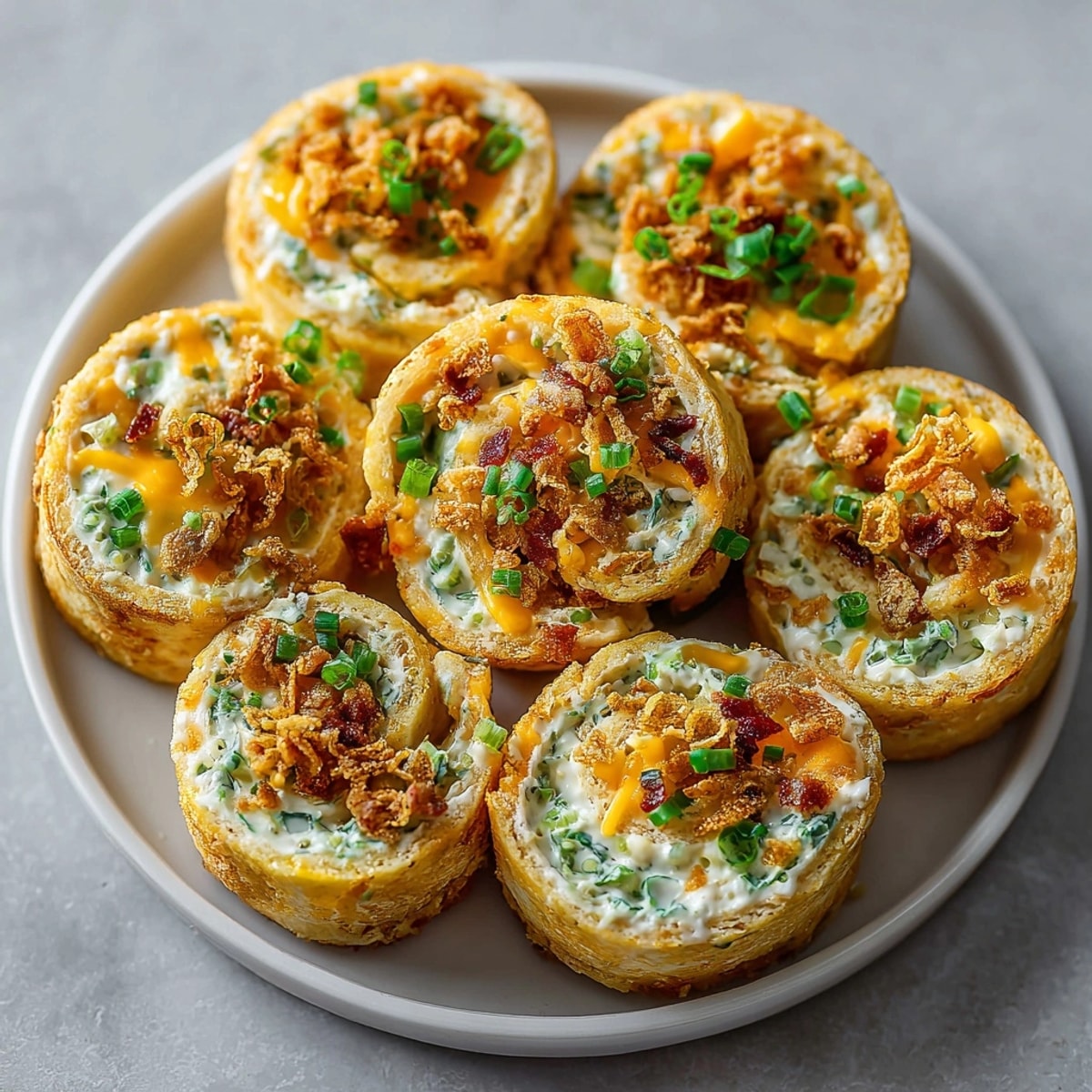 Crispy fried pickle dip pinwheels, fresh from the oven, ready to share.