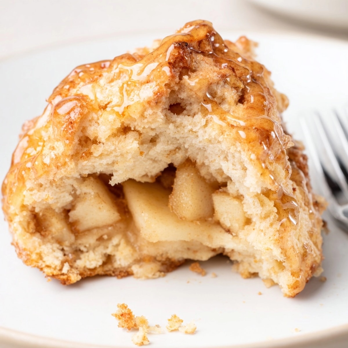 Enjoy homemade Cinnamon Honey Apple Scones with tea; a taste of autumn baking.