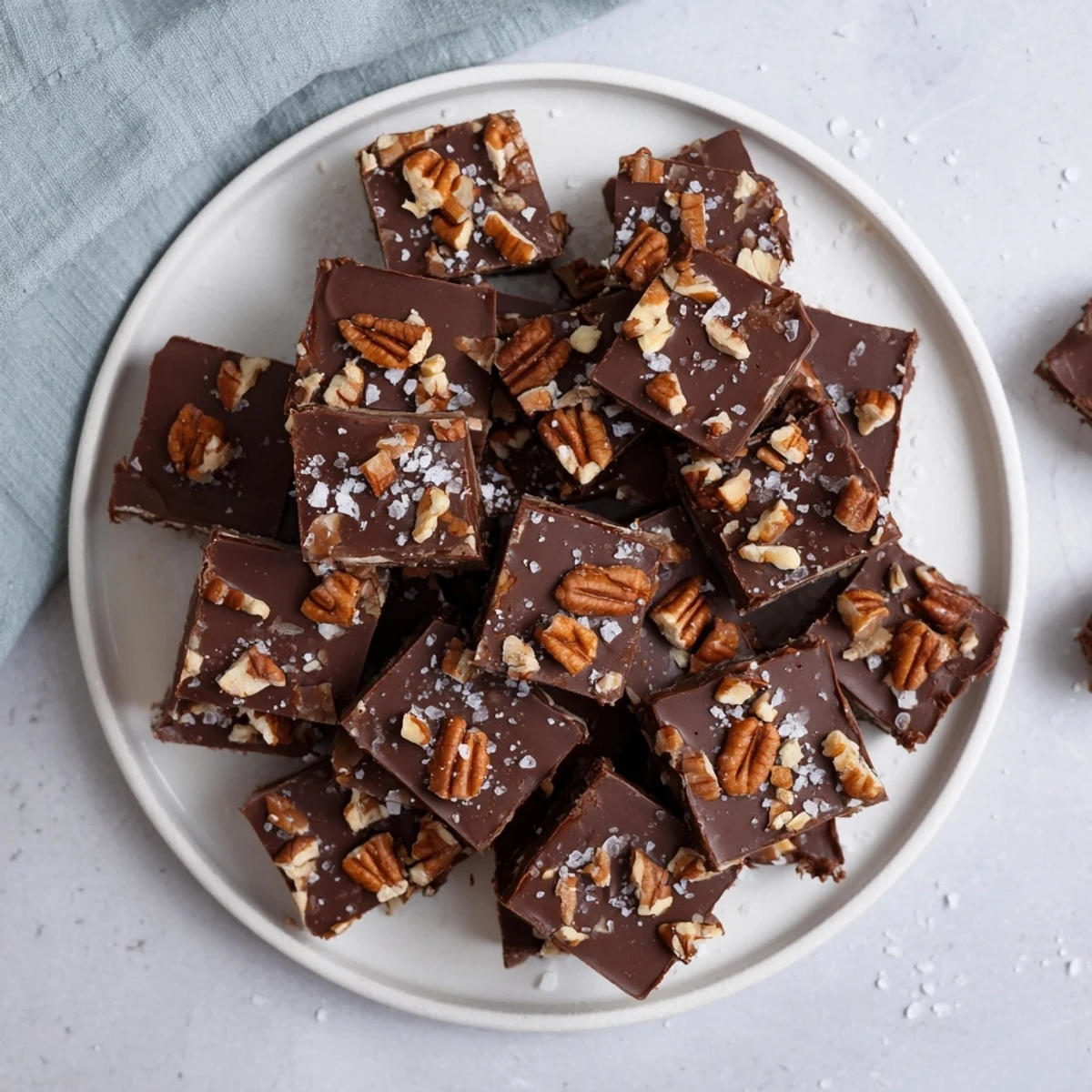 Creamy, decadent Easy Marshmallow Fudge, swirled with vanilla and packed with soft marshmallows, ready to eat.