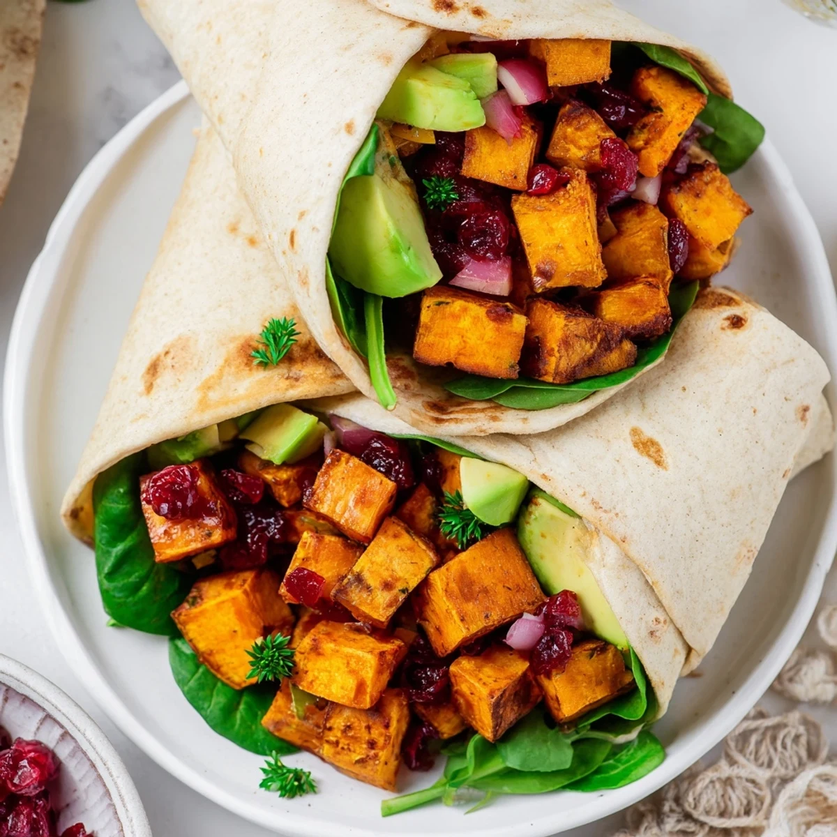 Roasted Sweet Potato Wrap