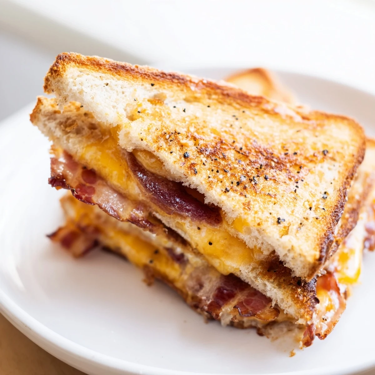 Crispy Bacon Cheddar Sandwich