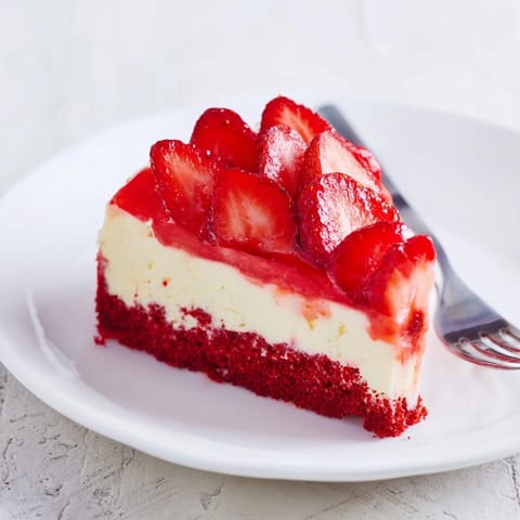 Strawberry Red Velvet Cheesecake