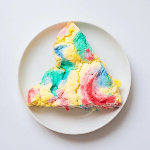 Colorful, light cloud bread creation ideal for fun parties or special snacks.  