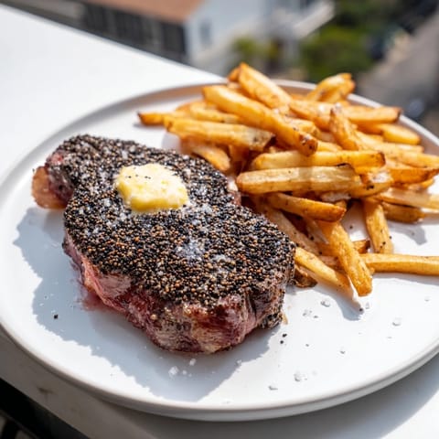 Classic Peppercorn Ribeye Fries