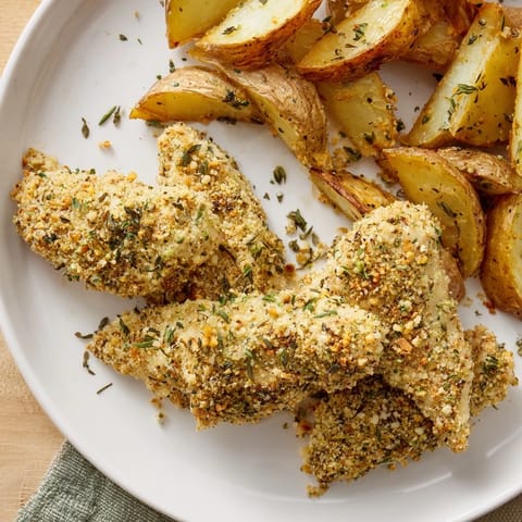 Herbed Chicken Tenders Potato Wedges