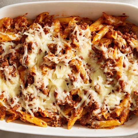 Cheesy Beef Penne Bake