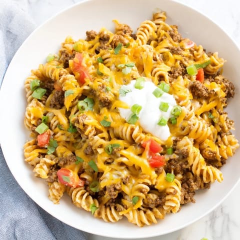 Cheesy Taco Pasta Skillet