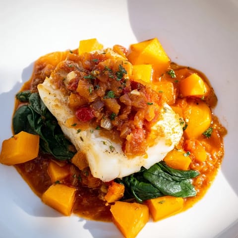 Baked Cod with Butternut Squash