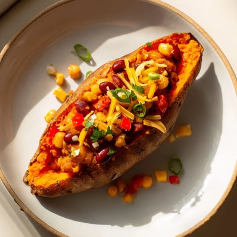 Baked Sweet Potato Chili