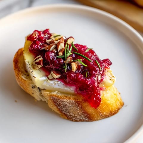 Quick Cranberry Brie Crostini #209