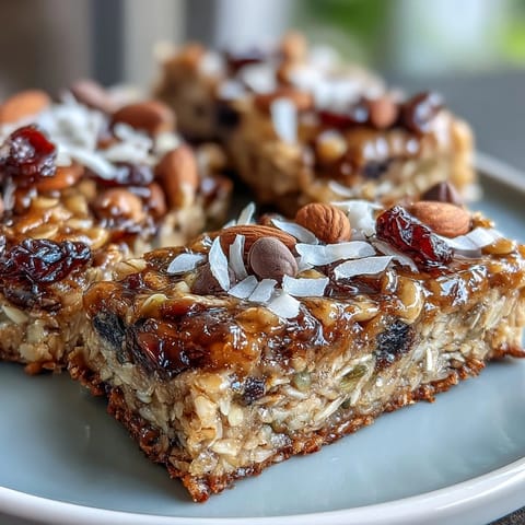 Nut-Free Granola Bars with Honey and Oats: chewy, golden oat bars studded with seeds and dried fruit, perfect for on-the-go snacking or beach trips.