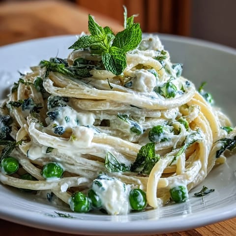 Creamy Lemon Ricotta Pasta with Peas, bright, fresh, and studded with vibrant green peas.