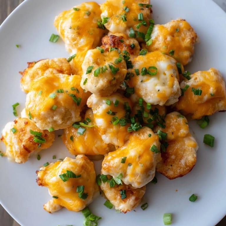 Savory oven-baked Cheesy Ranch Chicken Bites, aroma of garlic, paprika, and ranch, ready to enjoy.