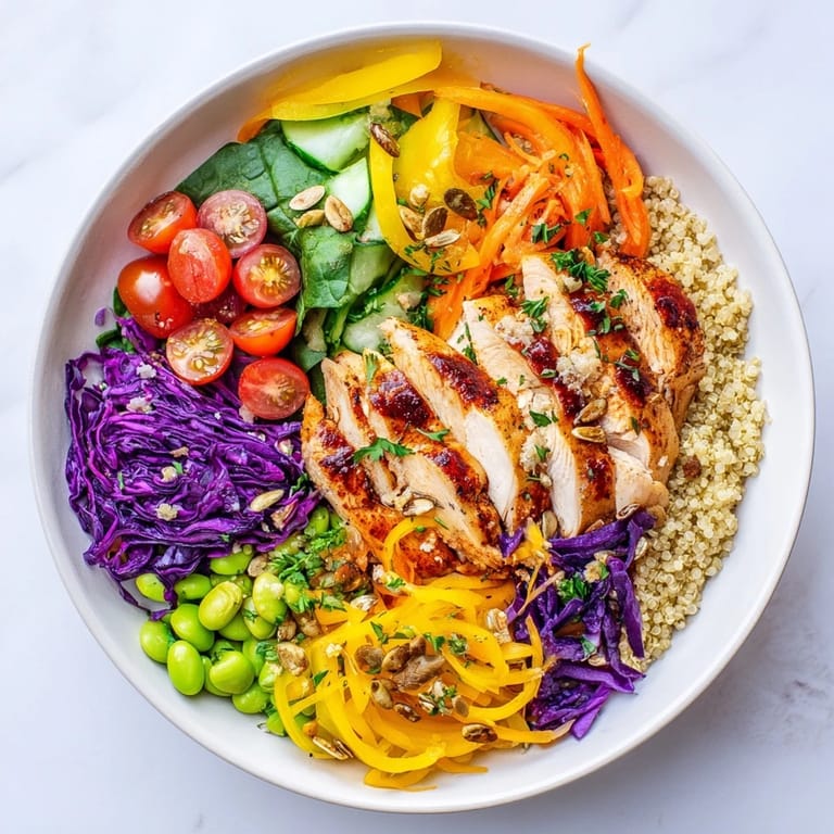 Nutrient-dense healthy meal-prep bowls with quinoa, lean protein, and fresh greens.  