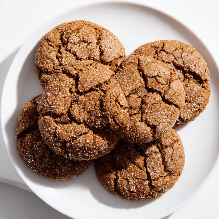 Sweet and chewy Express Gingerbread Latte Cookies, perfect with a warm drink for a cozy afternoon treat.