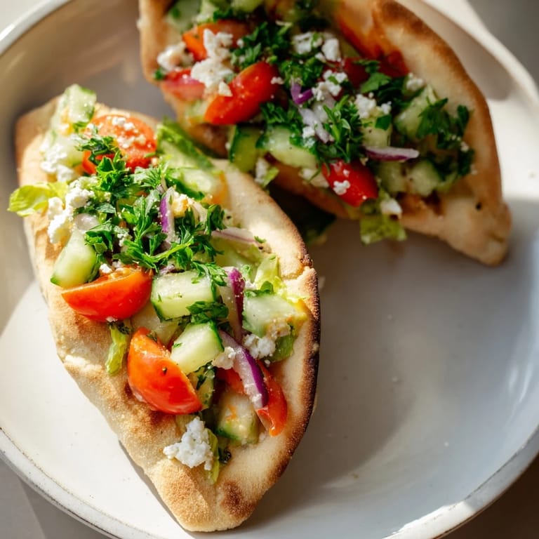 Warm mini pita pockets filled with vibrant vegetables, perfectly paired with various hummus bowls.