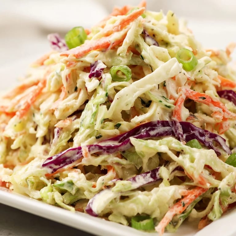 Freshly tossed Best Cabbage Coleslaw served chilled in a rustic bowl, perfect for picnics alongside grilled meats.