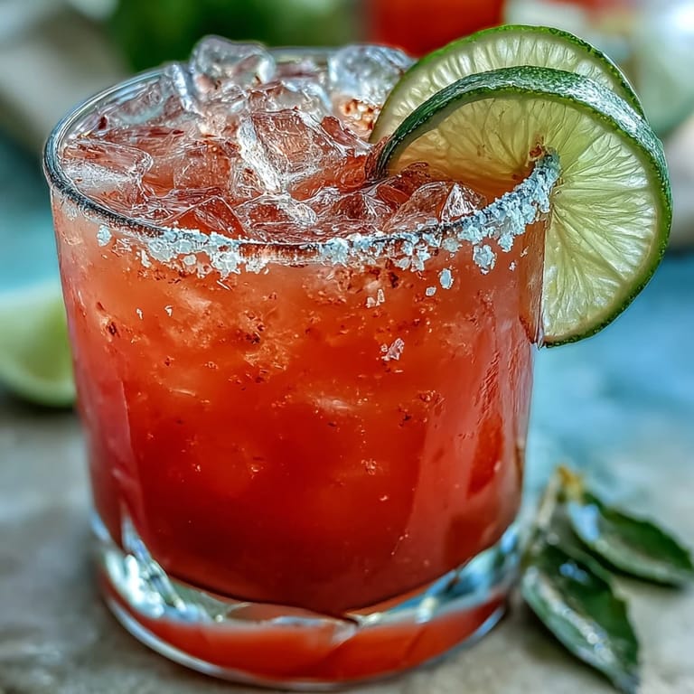 Two Best Guava Margaritas garnished with fresh guava slices and lime wheels, resting on a salted rim over ice.