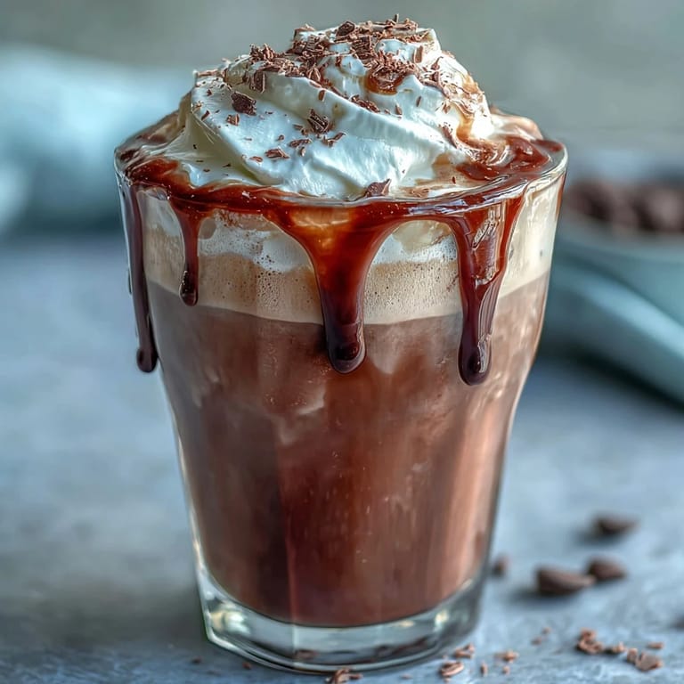 Rich chocolate syrup blends with cold brew coffee, topped with airy whipped chocolate cream for a luxurious Chocolate Cream Cold Brew experience.