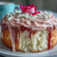 Dreamy Bridal Shower Rosé Velvet Cake with shimmering gold drip.